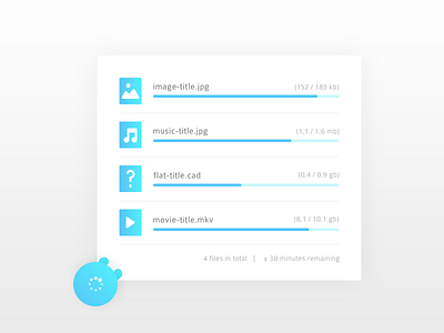 #031 | File Upload app challenge clean daily dailyui file interface progress ui upload