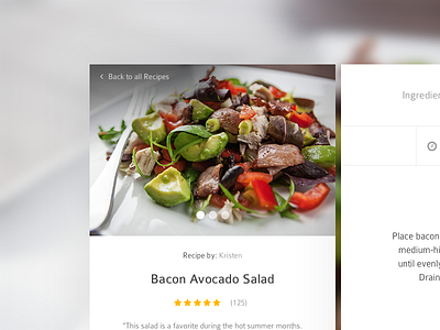 #040 | Recipe app challenge clean daily dailyui interface recipe recipes ui