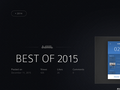 #063 | Best Of 2015 2015 app best challenge clean daily dailyui interface of ui