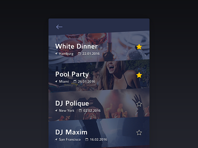 #070 | Event Listing app challenge clean daily dailyui event events interface listing ui