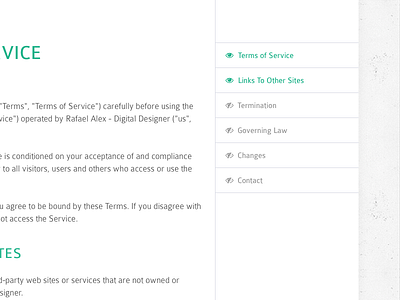 #089 | Terms Of Service app challenge clean daily dailyui interface of service terms ui