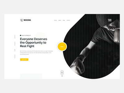 Boxing Landing Page ver2 adobexd design landing landingpage mockup web webdesign