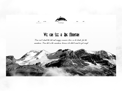 mountain landing page