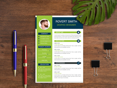 Resume Design ai clean cmyk creative cv cv resume design graphic illustration minimal ms word ms word resume print ready professional resume skils ui ux