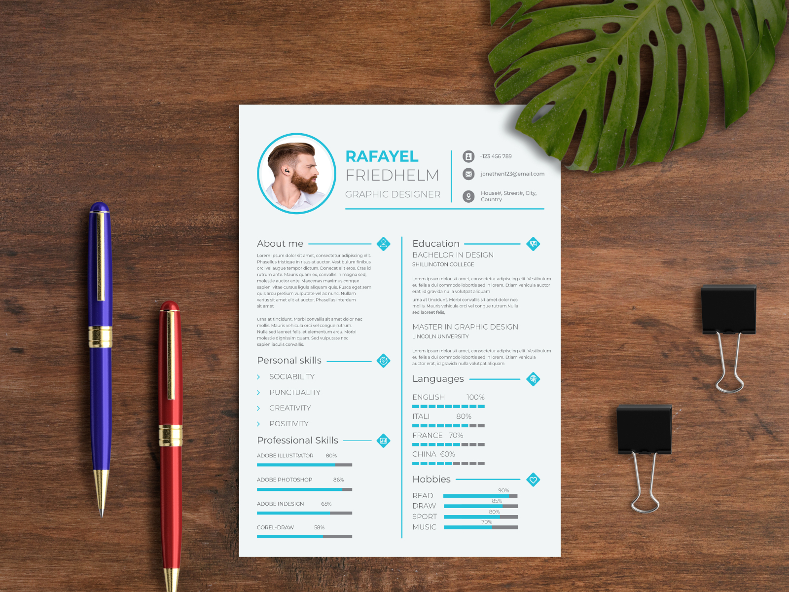 Resume by Abdul Amin Raju on Dribbble