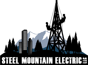 Steel Mountain Electric Logo branding identity logo