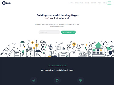 Landing Page Theme - LeadX