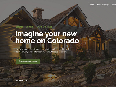 Property & Real Estate Landing Page Website