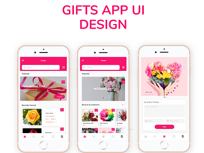 GIFT SENDING APP UI DESIGNED app design design design app gift app gifts graphic design minimalist mobile mobile app mobile app design mobile design mobile ui mockup modern ui ui ux ui design uidesign uiux ux