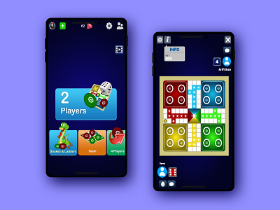 Ludo Star Main Screen And Game Board Design