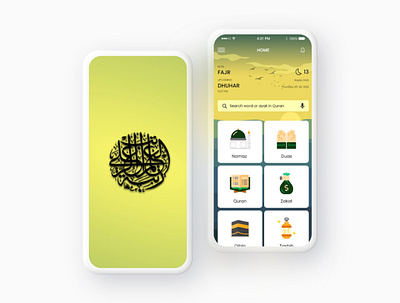 Islamic App design islamic islamic app islamic design islamic logo islamic pattern islamicart minimalist mockup modern ui design uidesign uiux