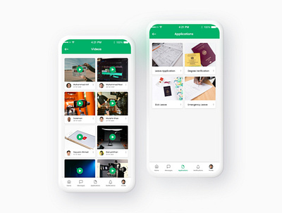 Videos And Applications Screens app design clean ui design management app minimalist minimalistic mobile mobile app mobile app design mobile app development mobile application mobile apps mobile design mobile ui mockup modern office ui design uidesign uiux