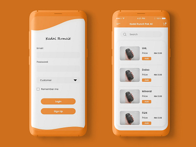 Mini Market App design