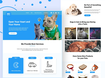 Pets Shop Landing Page