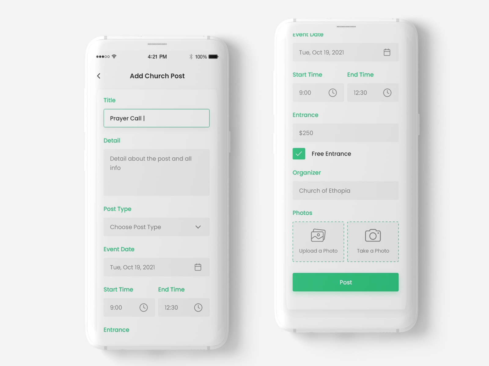 Post Screen by Muhammad Arif on Dribbble