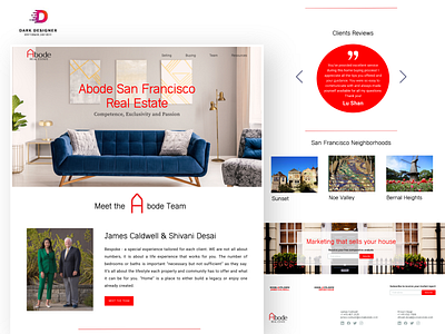 Abode Web Landing Page furniture home page design furniture landing page design furniture website design landing page design ui design uidesign uiux website landing page design website ui ux design