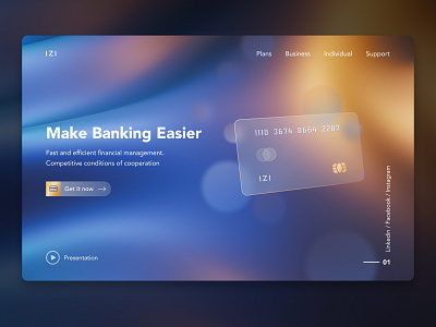 IZI Banking web page