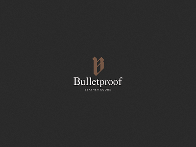 Bulletproof Leather Goods - Logo brand design goldenratio logo logotipo logotype marca symbol vector