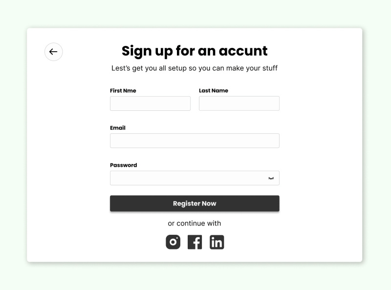 Sign Up Page by Hassan Farooq on Dribbble
