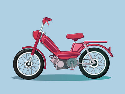 motorbike flat design
