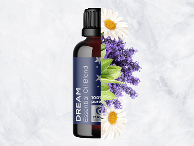 Dream Essential Oil Blend_Label Design