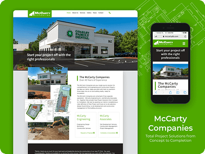 McCarty Companies Website & Branding branding construction website engineering design mobile design website design