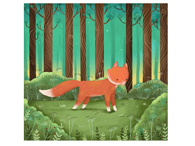CUte fox cute cute animals cute art design digital illustration fox illustration illustration art kids books artist