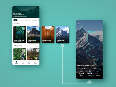 Trekking App UI