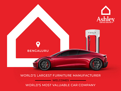 Ashley Homestore India Welcomes Tesla To Bangalore