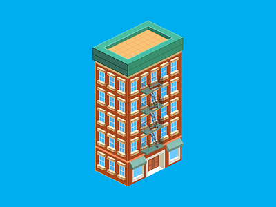 Lil' Building building illustration isometric isometric design