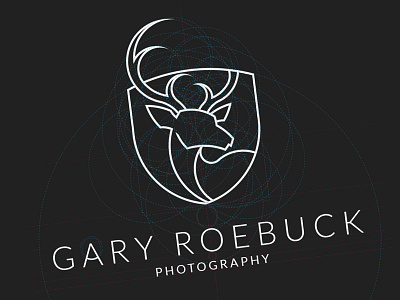 Gary Roebuck Photography deer logo photography roebuck shield