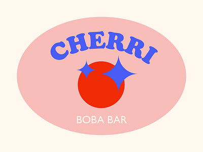 cherri boba bar concept boba branding branding identity logo logo design