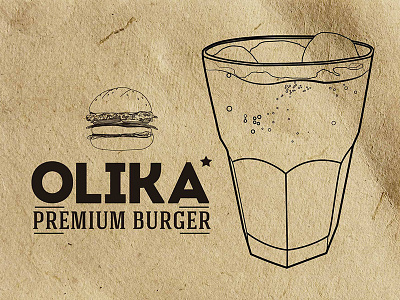 Olika Premium Burger brand branding icon identidad logo marca olika premium burgers