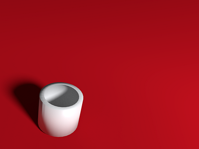 Cup 3d blender cup design illustration shadow velvet