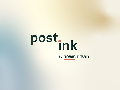 post.ink branding gradient identity logo orbs