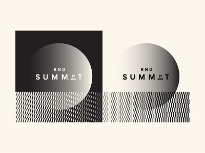 rnd summit 2019 branding identity logo orb pattern shopify