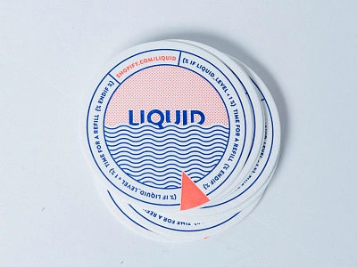 Liquid coaster circle coaster code letterpress nautical neon print shopify