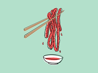 Noodles flat illustration illustration vector