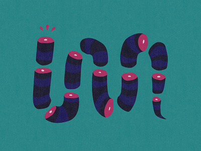 Snake Sashimi colourful dark flat flat illustration illustration illustrator minimal sashimi simple snake texture vector