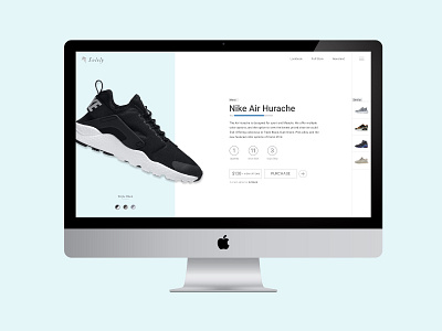 Detail Product Page app color imac ios photography product responsive shoes shop sneakers ui website