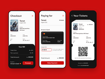 Checkout UI for Movie Booking