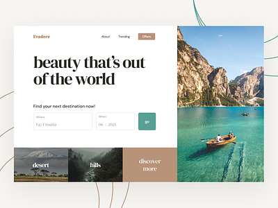 Travel Landing Page Concept