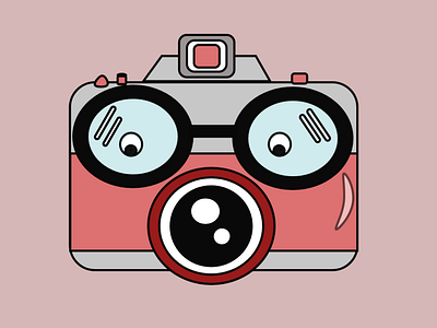 Illustration photo camera - Logo concept