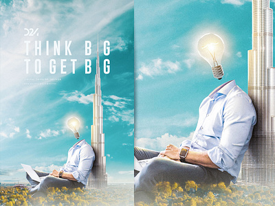 Think Big to Get Big! advertising branding creative design dubai logo webdesign