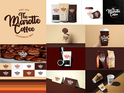 Marotte Dribbble brand identity branding coffee coffee shop cold brew corporate branding graphic design logo designer packaging packaging design roastery