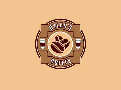 Dylan s Coffee branding dailylogochallenge design flat illustration illustrator logo vector