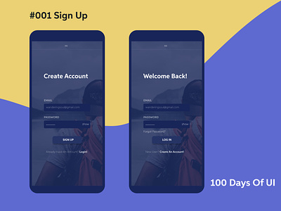 Sign Up Page 100 days of ui 100 days of ui challenge design