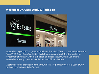 Westside: UX Case Study & Redesign design ui ux