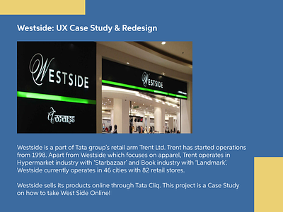 Westside: UX Case Study & Redesign