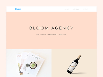 Bloom - Portfolio HTML Template designer freelance html minimal portfolio template